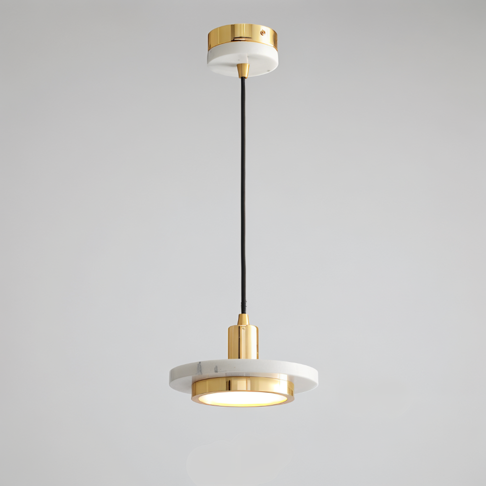Moderne metal loftlampe med dobbelt design til spisebord