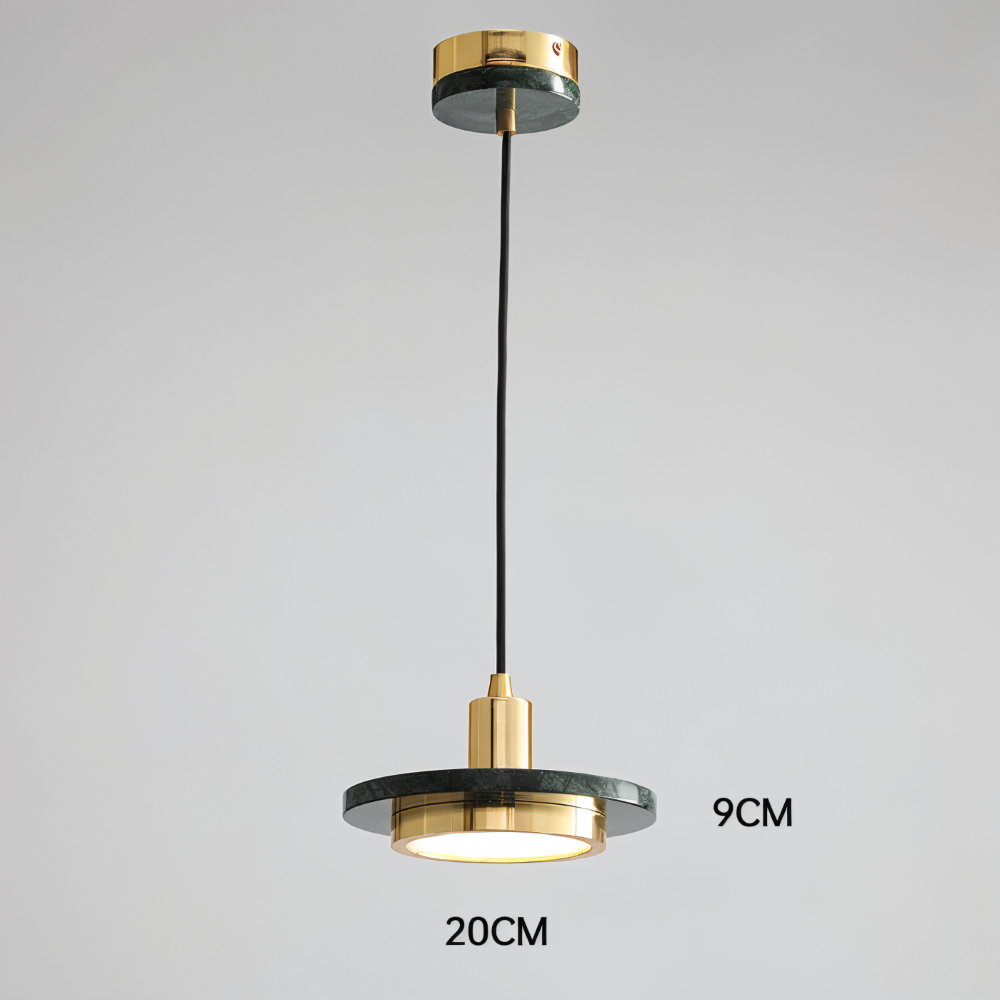 Moderne metal loftlampe med dobbelt design til spisebord