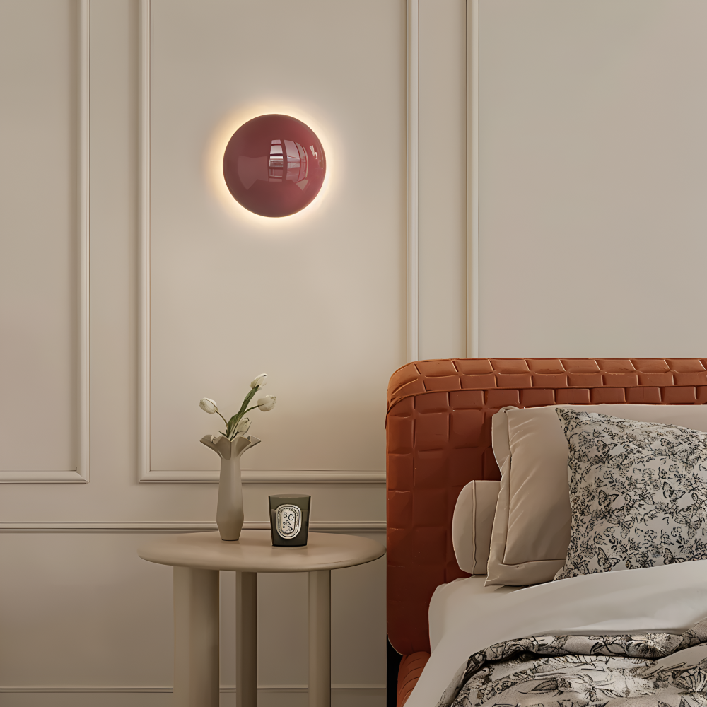 Cirvia – Moderne Rund Væglampe i Jern med Energieffektiv LED