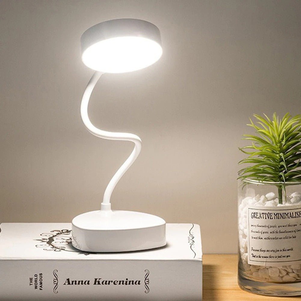 Dæmpbar LED-bordlampe med fleksibel arm