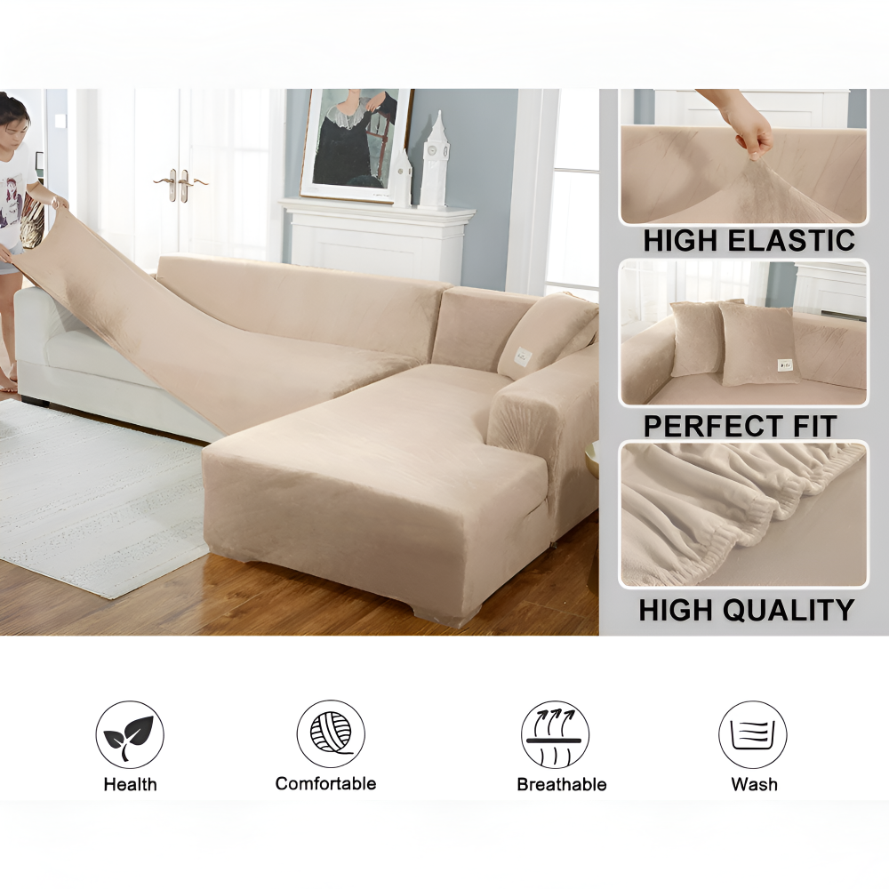 Elastisk sofabetræk – blødt og elegant betræk i premium kvalitet