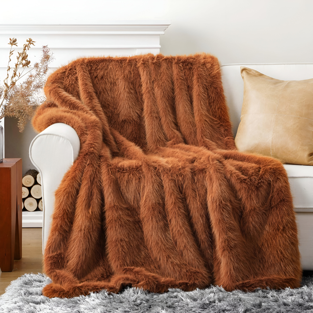 VelouraFur Luxe – Lyxig Konstpälsfilt med Elegant Velourfinish