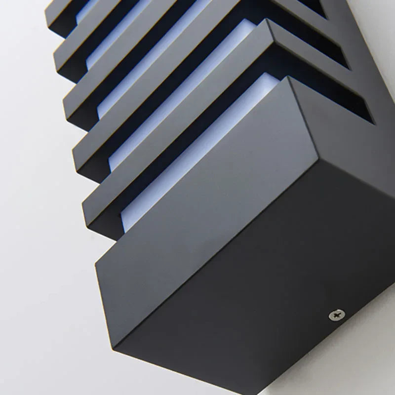 Minimalistisk LED væglampe udendørs IP65 – 12W varm hvid aluminium