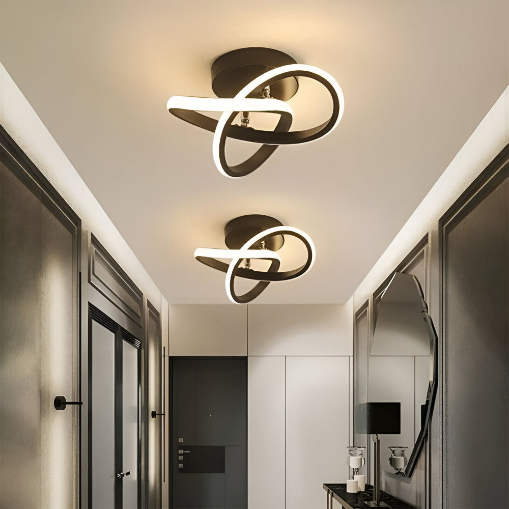 Arqelia – Abstrakt Moderne LED Loftlampe med Dæmpbar Funktion (Ø24 cm)
