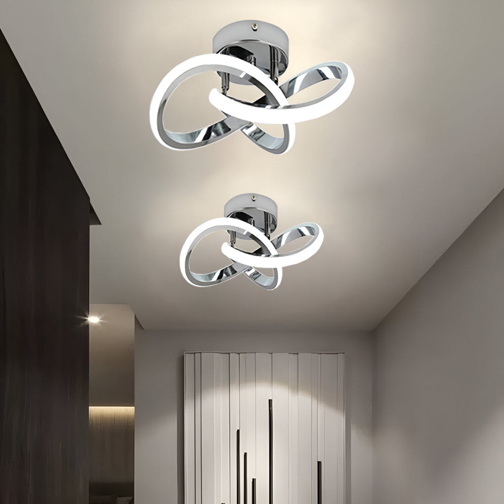 Arqelia – Abstrakt Moderne LED Loftlampe med Dæmpbar Funktion (Ø24 cm)