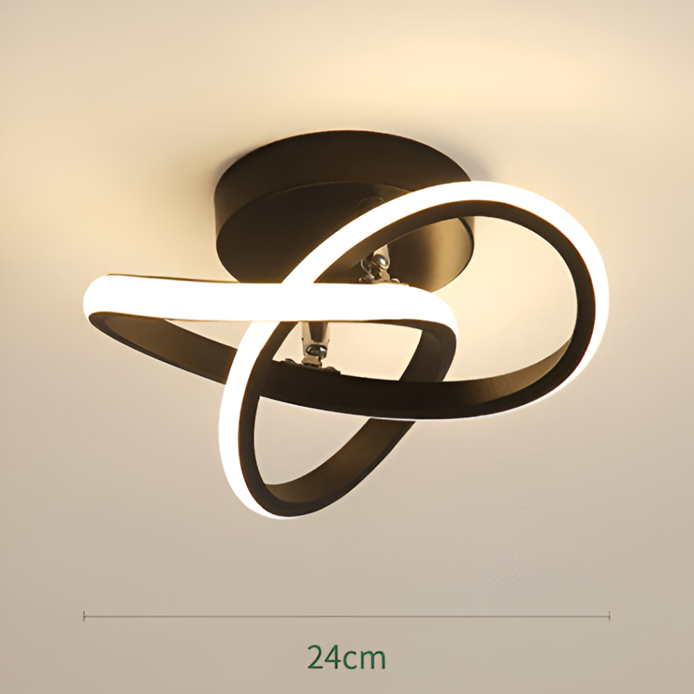 Arqelia – Abstrakt Moderne LED Loftlampe med Dæmpbar Funktion (Ø24 cm)
