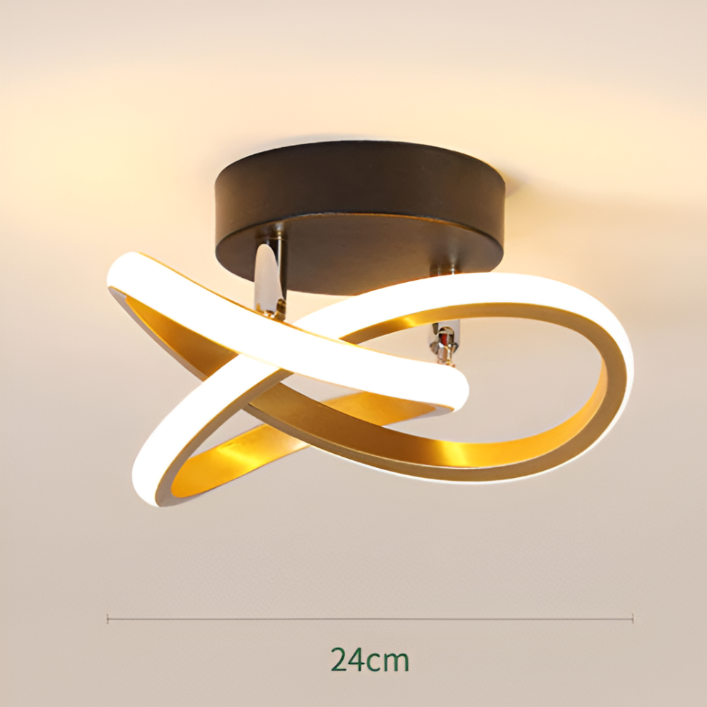 Arqelia – Abstrakt Moderne LED Loftlampe med Dæmpbar Funktion (Ø24 cm)