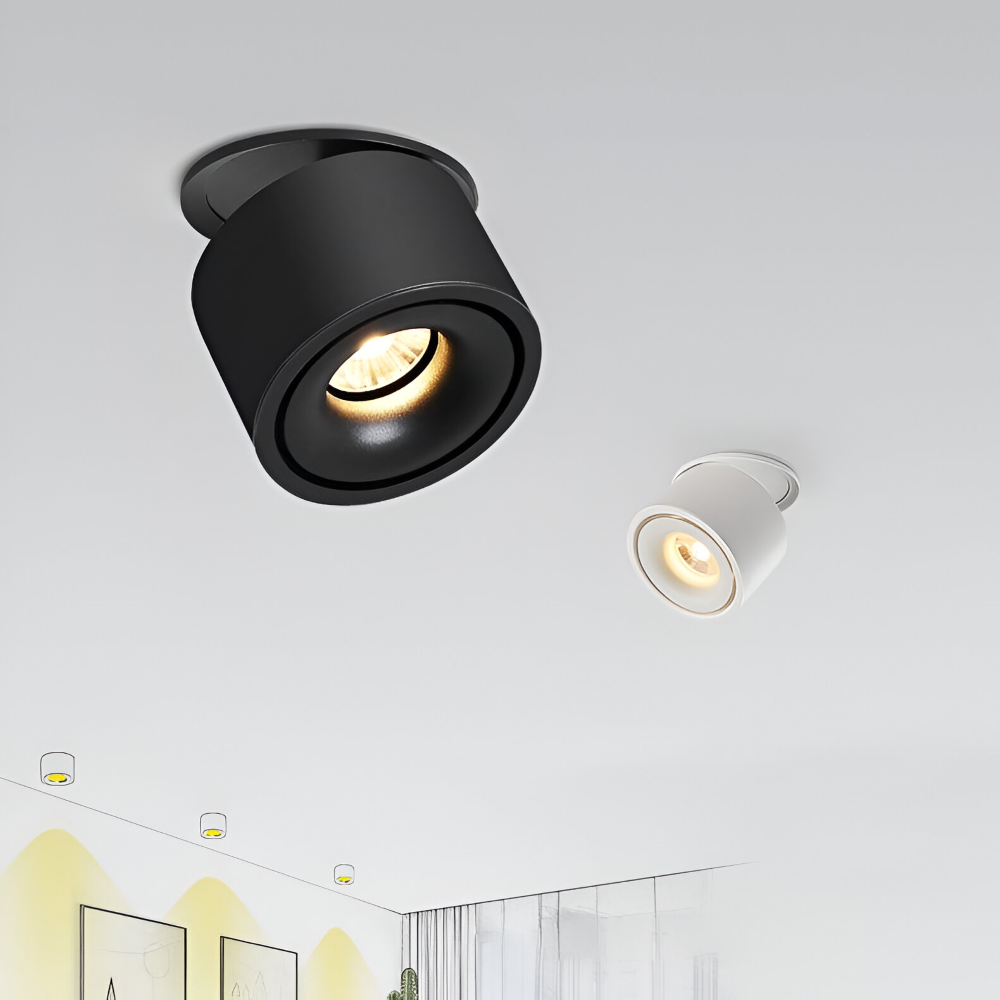 Justerbar LED downlight i aluminium – moderne loftbelysning