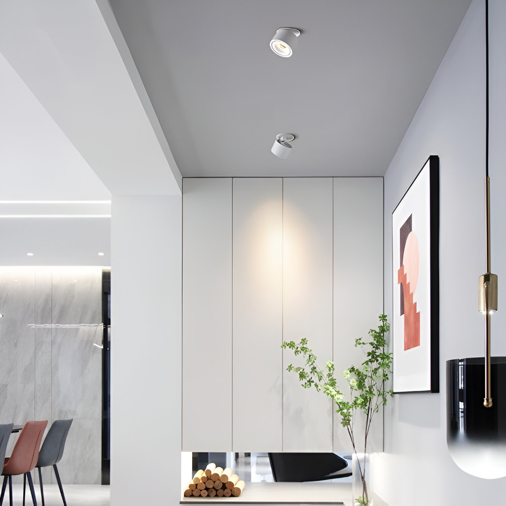 Justerbar LED downlight i aluminium – moderne loftbelysning