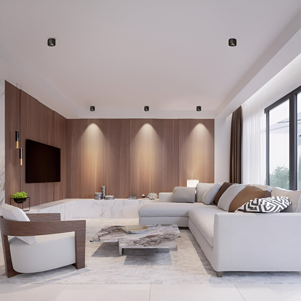 Justerbar LED downlight i aluminium – moderne loftbelysning