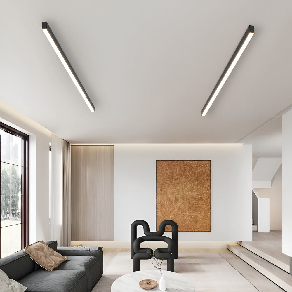 LineaLux Loftlampe – Moderne Lineær LED Loftlampe med Justerbart Lys
