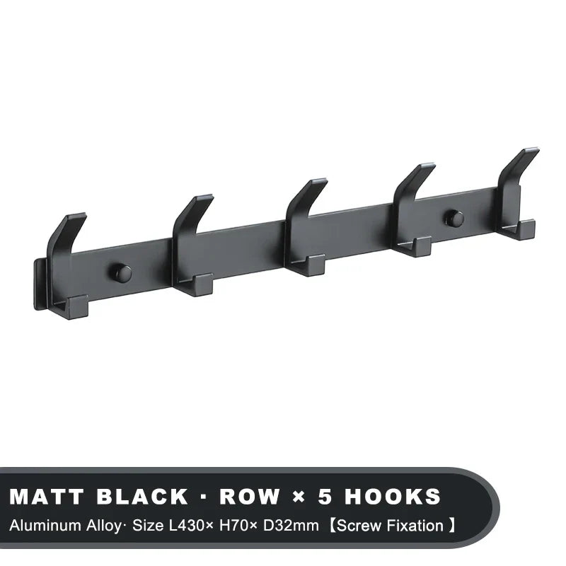 Aluro – Sort Vægkrog i Aluminium