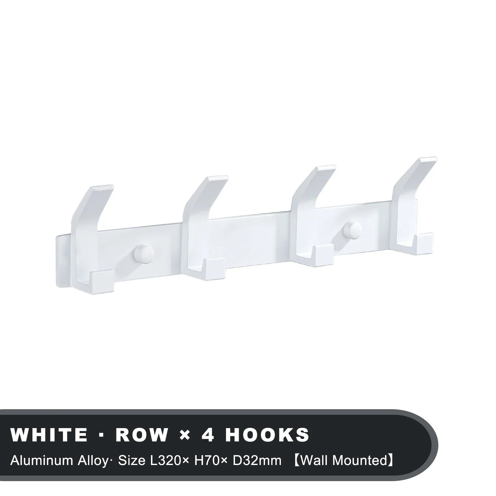 Aluro – Sort Vægkrog i Aluminium