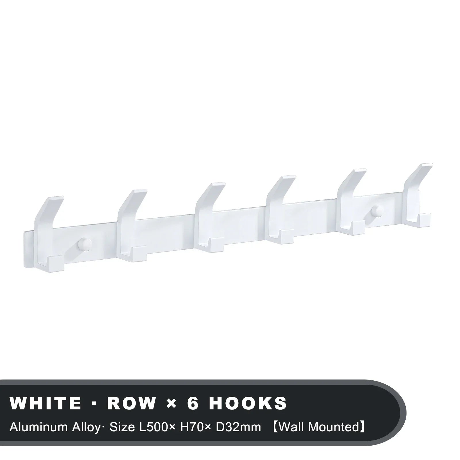 Aluro – Sort Vægkrog i Aluminium