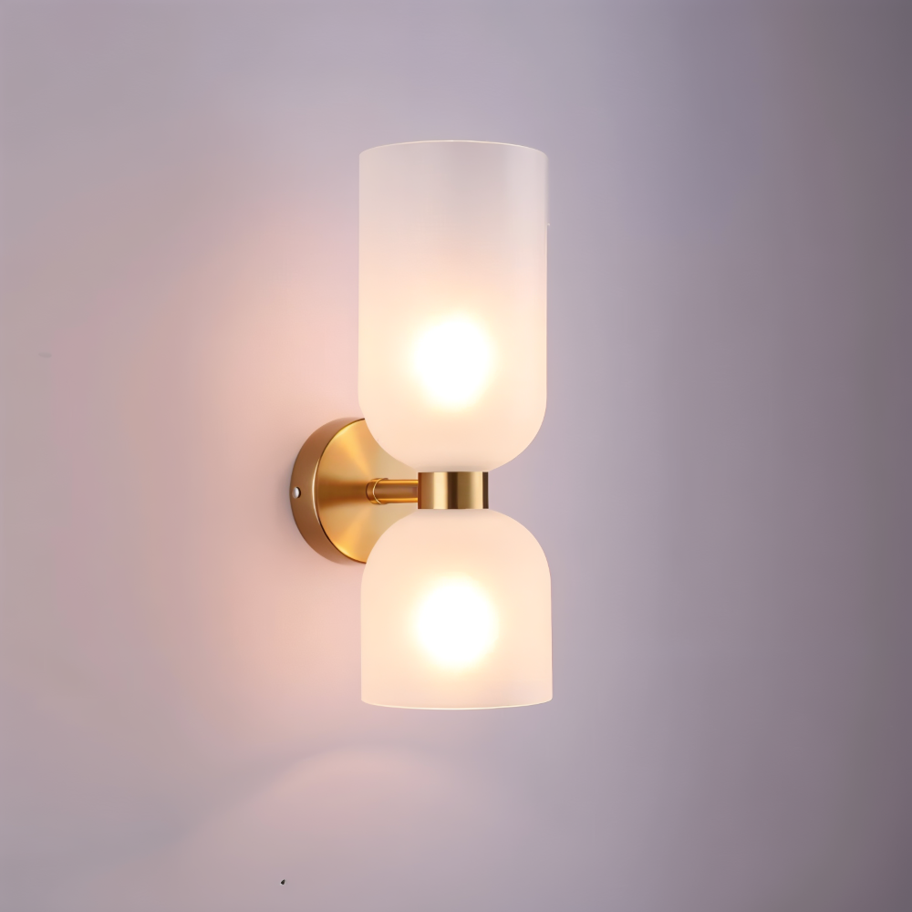 CapsuleLume Væglampe – Moderne Glas Væglampe med Up & Down LED Belysning