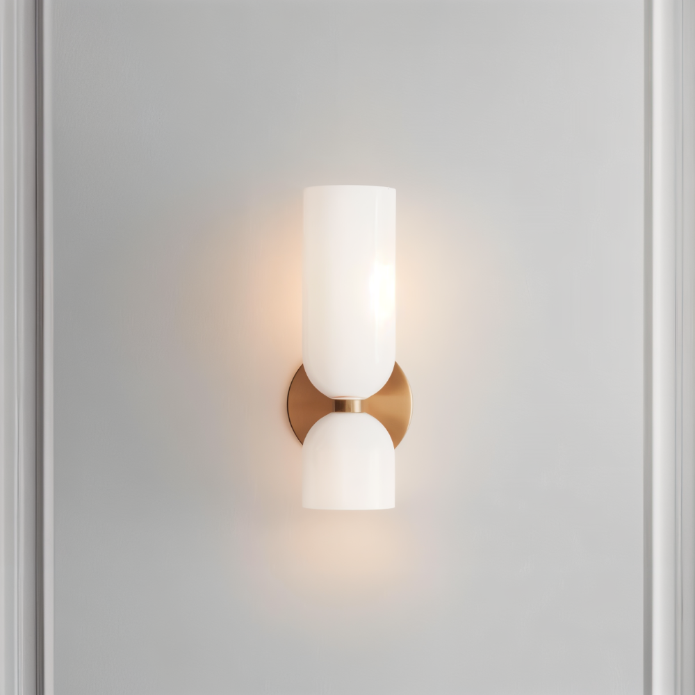 CapsuleLume Væglampe – Moderne Glas Væglampe med Up & Down LED Belysning