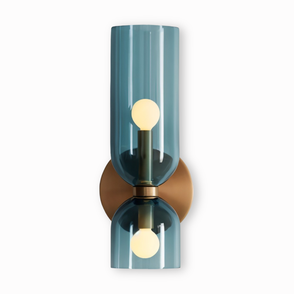 CapsuleLume Væglampe – Moderne Glas Væglampe med Up & Down LED Belysning