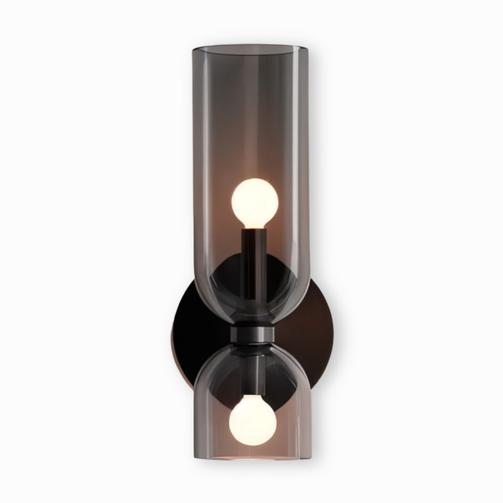 CapsuleLume Væglampe – Moderne Glas Væglampe med Up & Down LED Belysning