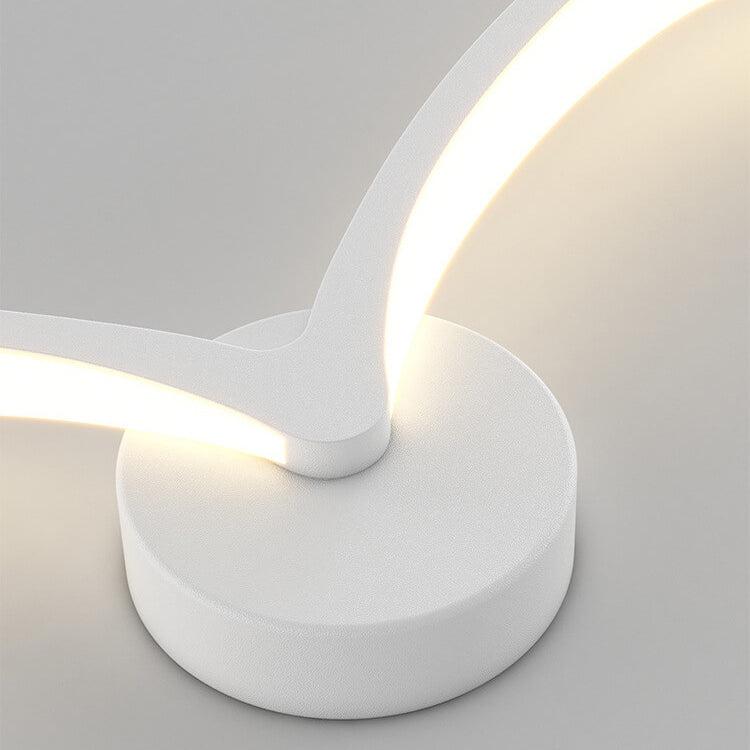 Moderne LED-væglampe med bølget design