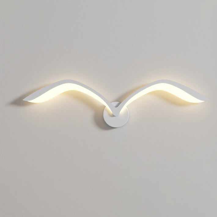Moderne LED-væglampe med bølget design