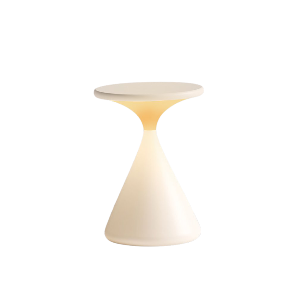 Trådløs bordlampe med timeglas design – dæmpbar LED lampe