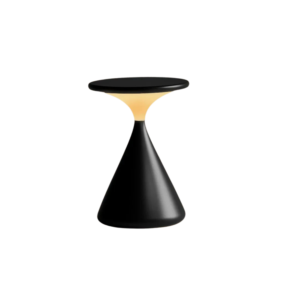 Trådløs bordlampe med timeglas design – dæmpbar LED lampe