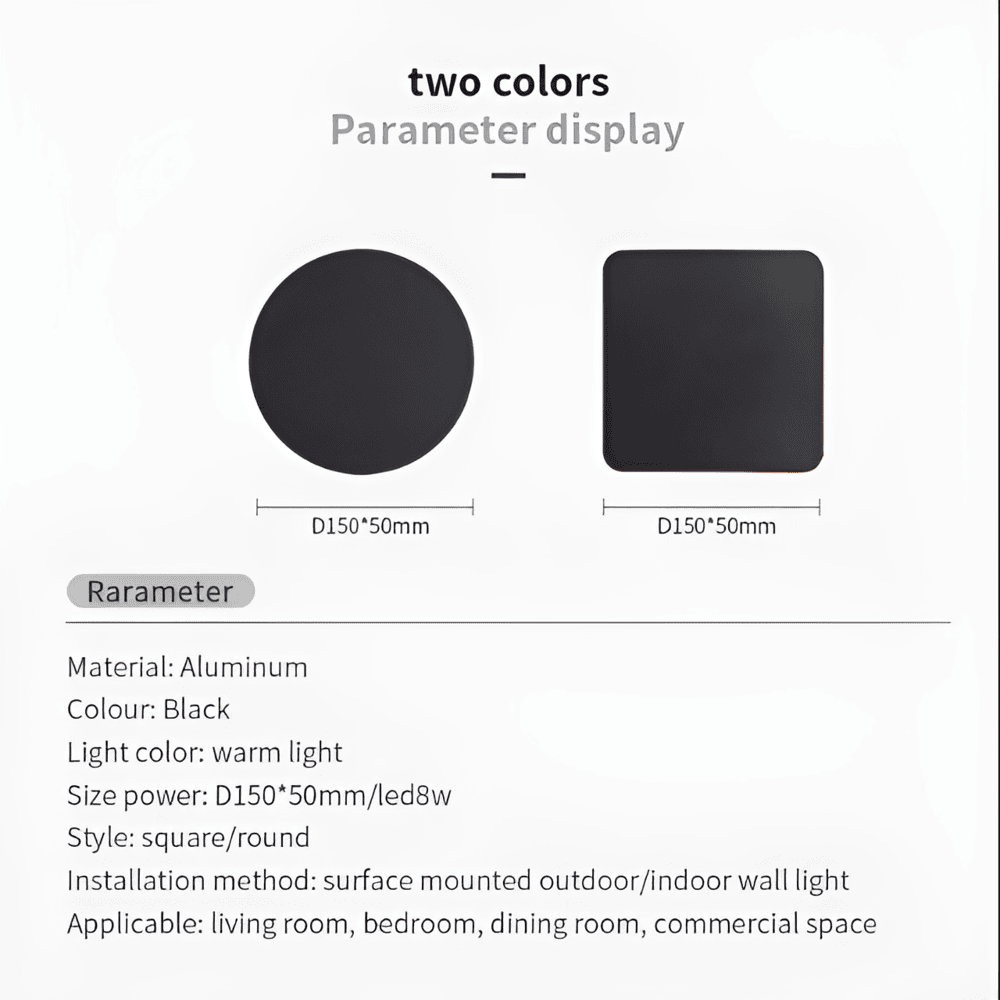 AquaLume Væglampe – Elegant Vandtæt LED Udendørslampe i Aluminium