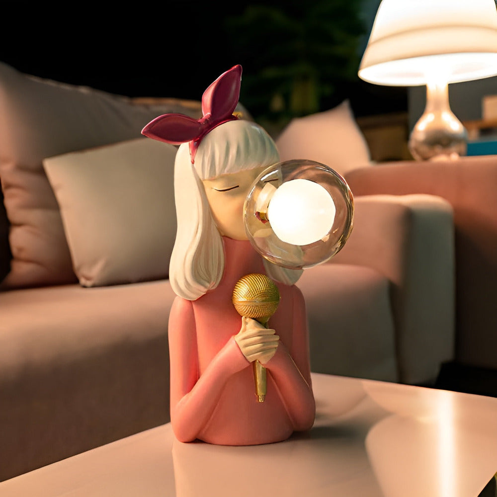 Figur bordlampe med eventyrdesign – magisk LED belysning