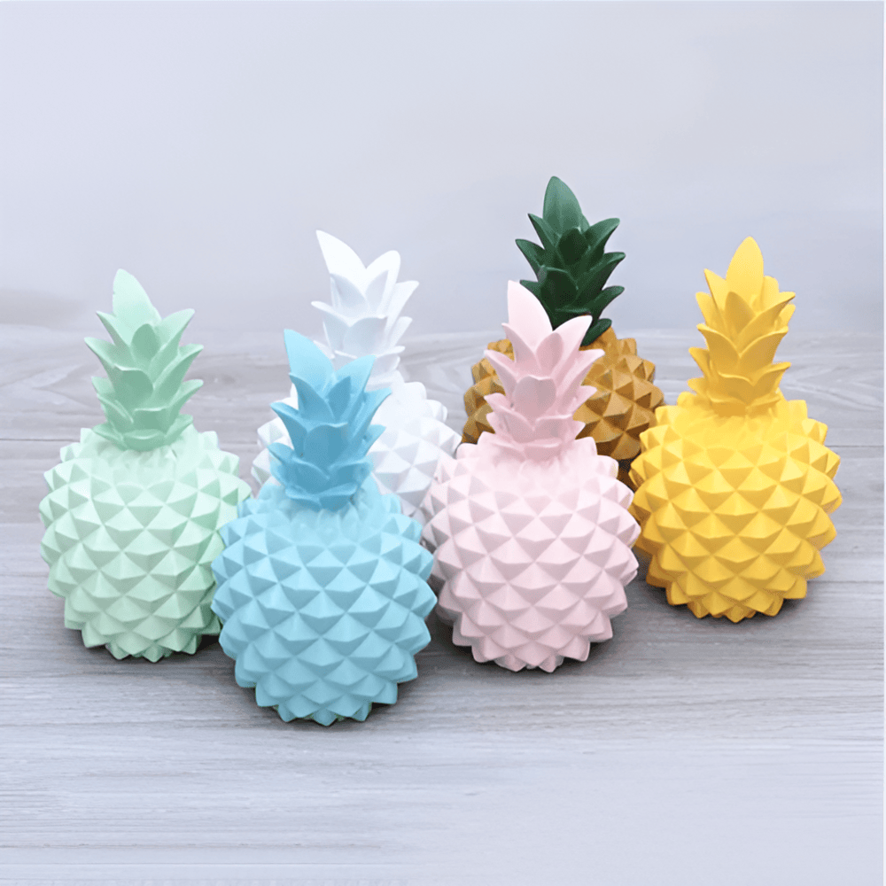Ananas sparebøsse i resin – dekorativ og elegant opbevaring