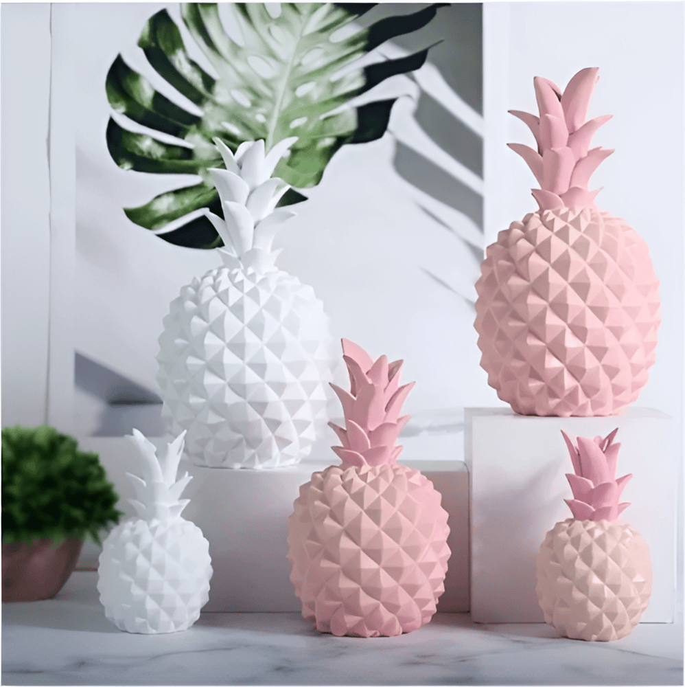 Ananas sparebøsse i resin – dekorativ og elegant opbevaring