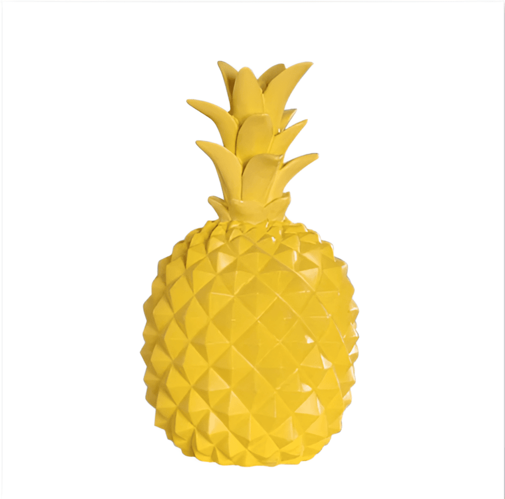 Ananas sparebøsse i resin – dekorativ og elegant opbevaring