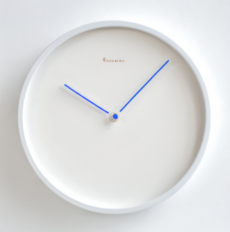 Chronelle – Elegant Hvid Metal Vægur i Moderne Minimalisme