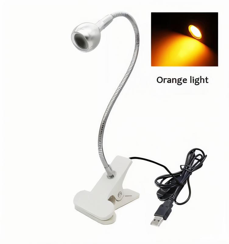 Skrivebordslampe med klemme – fleksibel LED lampe 360° USB