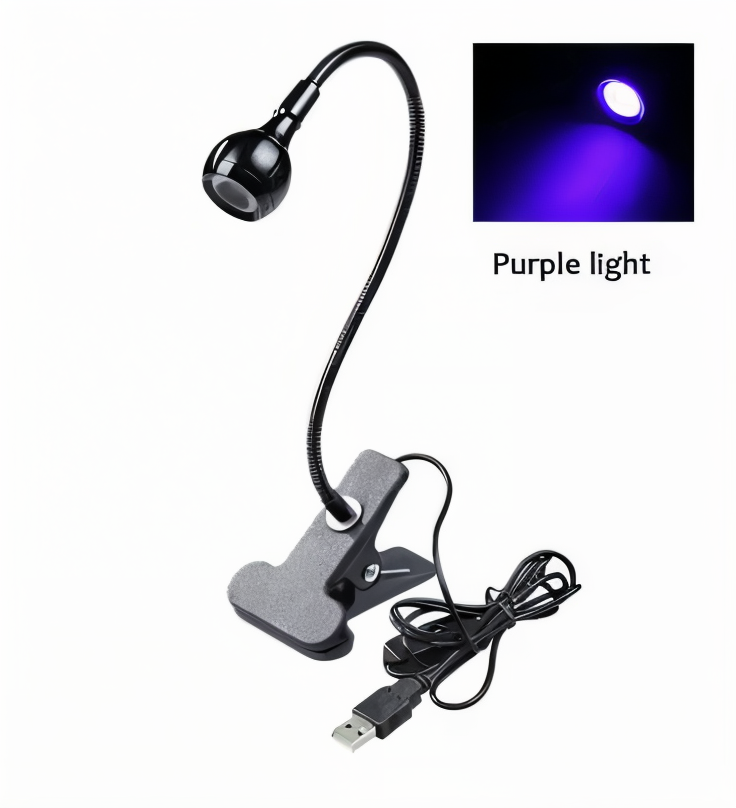 Skrivebordslampe med klemme – fleksibel LED lampe 360° USB