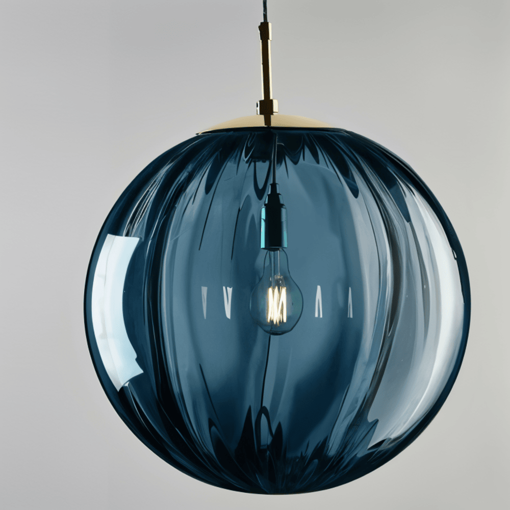 Glasora – Nordisk Pendellampe med Farvede Glasglober
