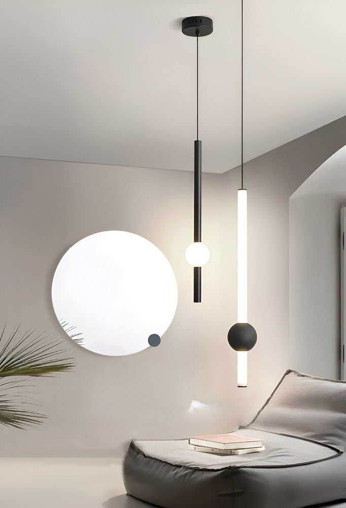 Lineær geometrisk LED-pendellampe