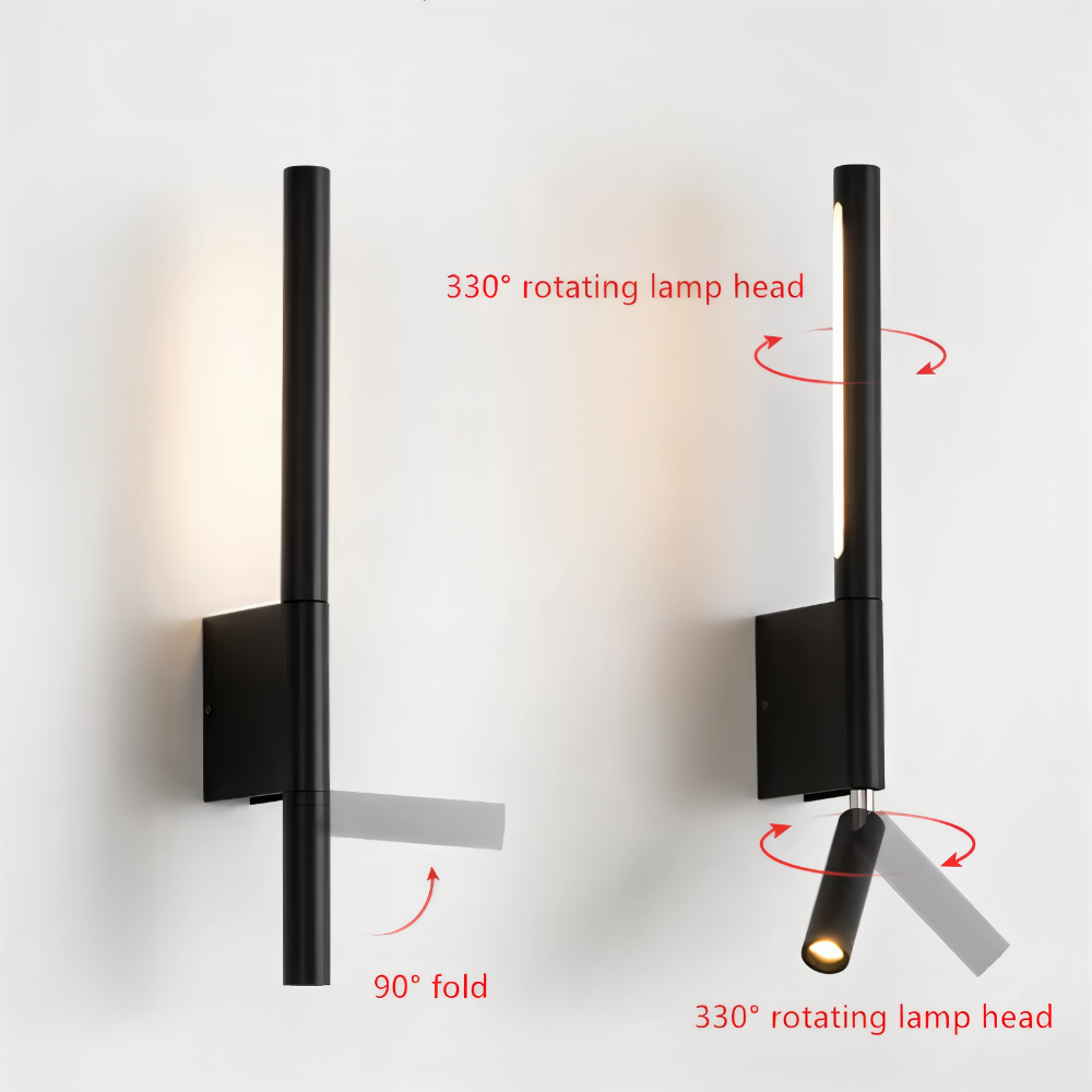Flexora Beam Væglampe – Minimalistisk LED Væglampe i Aluminium med 330° Rotation