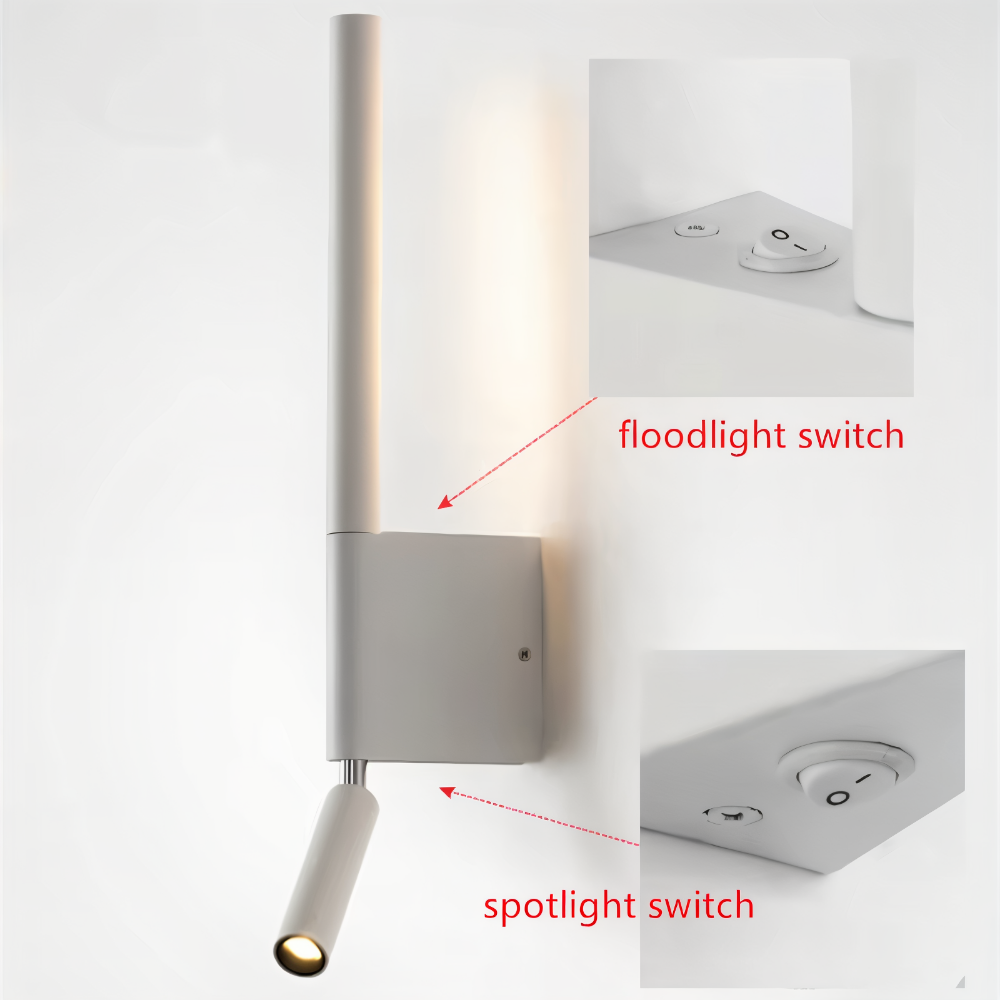 Flexora Beam Væglampe – Minimalistisk LED Væglampe i Aluminium med 330° Rotation