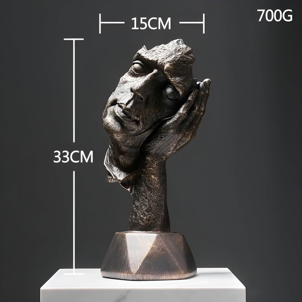 Abstrakt ansigtsskulptur i moderne design – kreativ dekoration