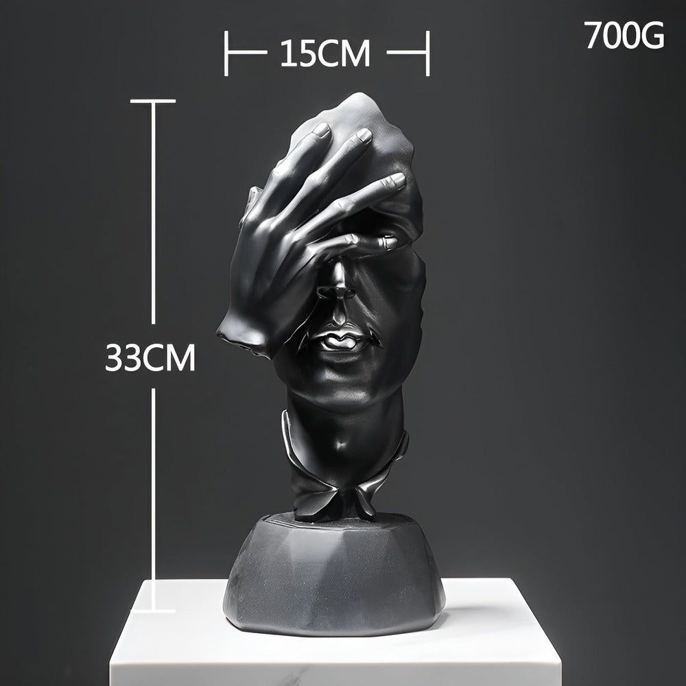 Abstrakt ansigtsskulptur i moderne design – kreativ dekoration