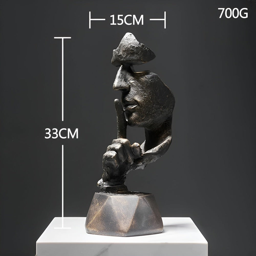 Abstrakt ansigtsskulptur i moderne design – kreativ dekoration