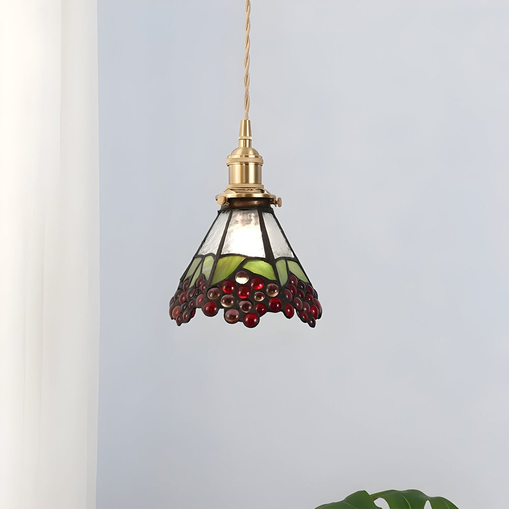 Kiyoma Glow Pendellampe – Japansk Retro Pendel i Geometrisk Kobberglas
