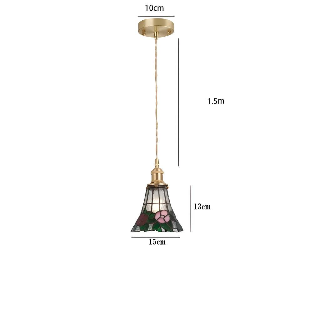 Kiyoma Glow Pendellampe – Japansk Retro Pendel i Geometrisk Kobberglas