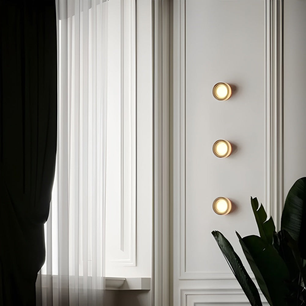 Geliora – Elegant Nordisk Væglampe i Glas med LED-lys