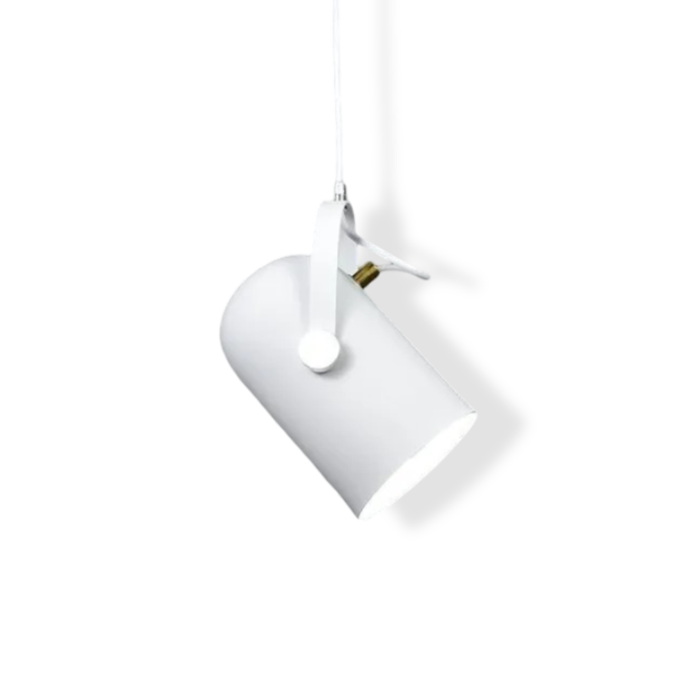 Justerbar pendellampe i aluminium – nordisk design til spisebord