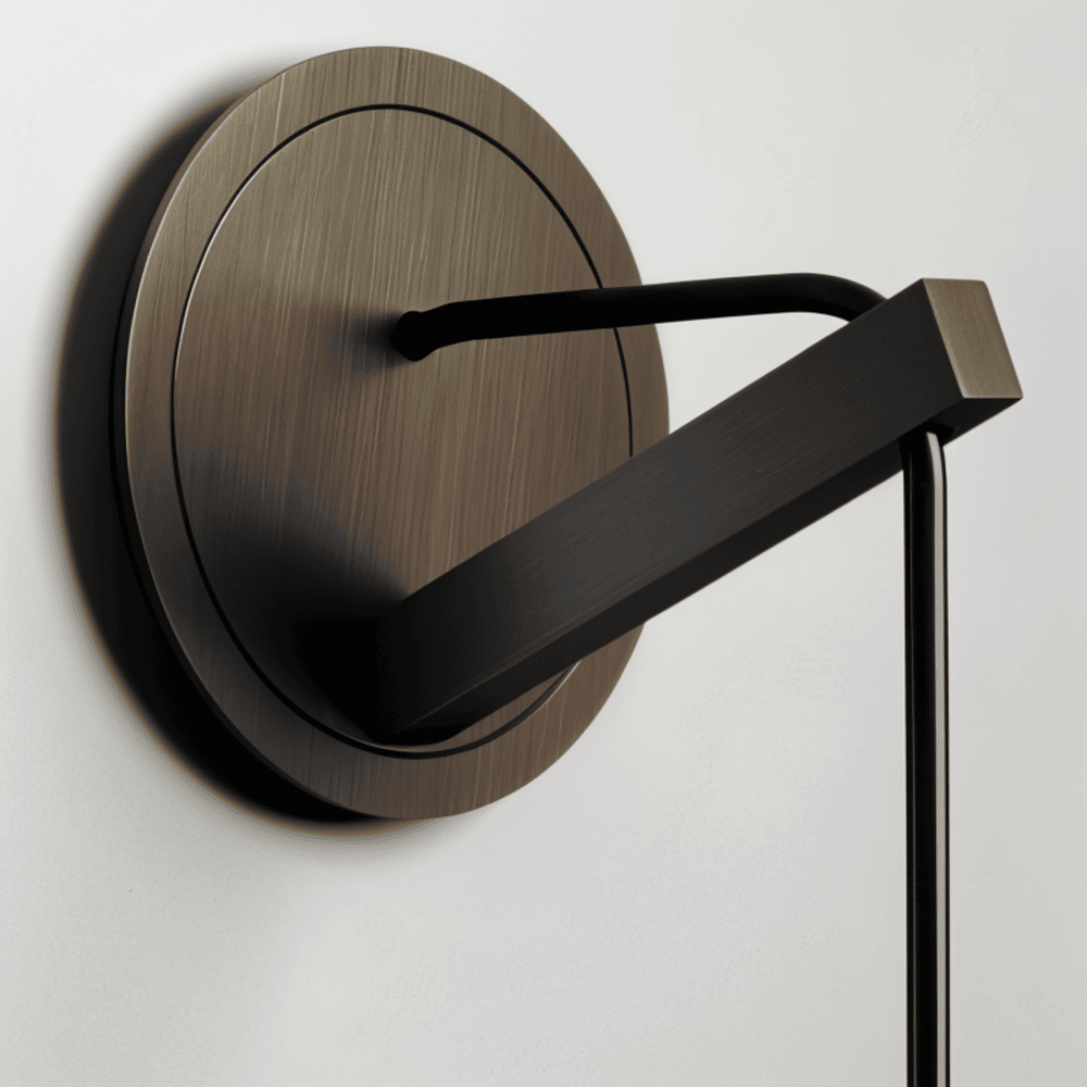 Væglampe i røgfarvet glasrør – minimalistisk design med varm LED