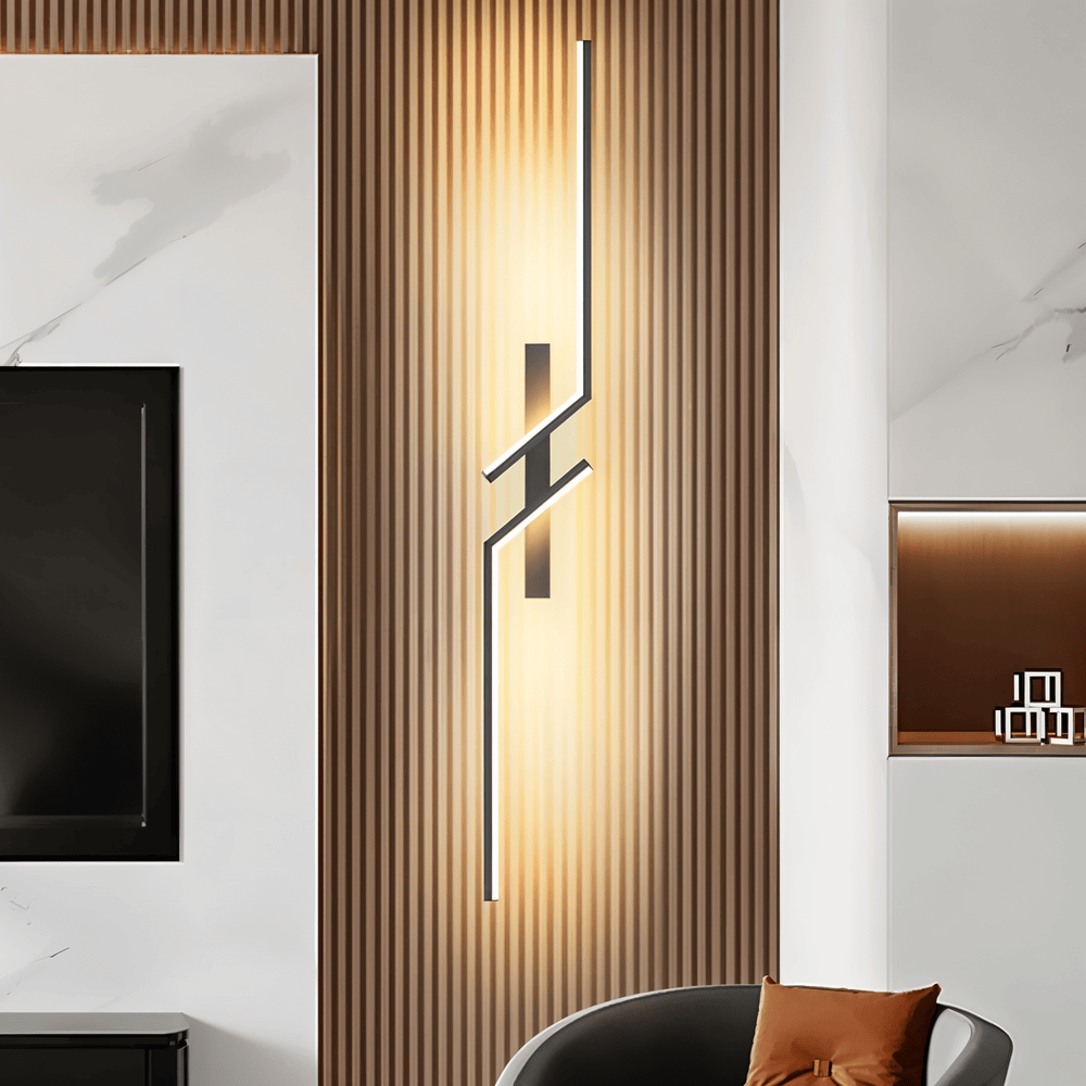 Minimalistisk LED væglampe i moderne stripdesign – stilfuld belysning