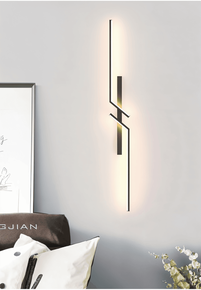 Minimalistisk LED væglampe i moderne stripdesign – stilfuld belysning