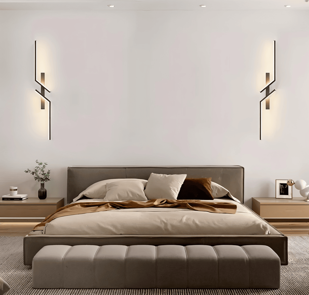 Minimalistisk LED væglampe i moderne stripdesign – stilfuld belysning
