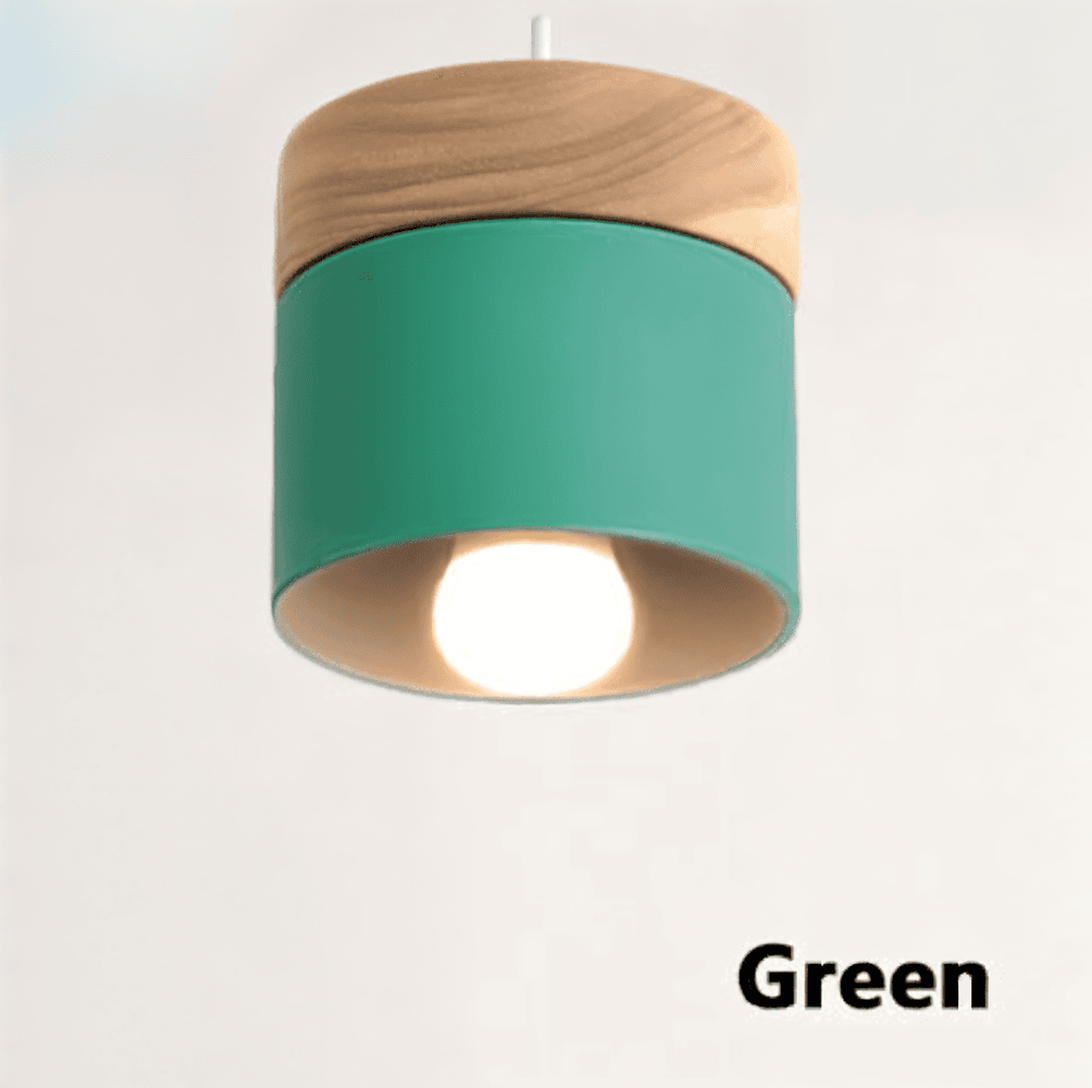 NordicaTube – Pendellampa i Metall och Trä med Modern Cylinderdesign